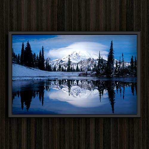 Quadro com fotos-Lago congelado